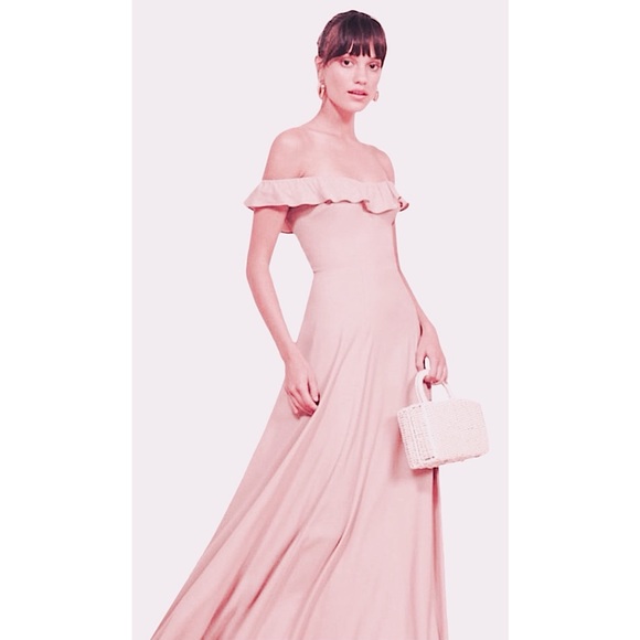 🌷 REFORMATION BLUSH VERBANA MAXI DRESS (NWOT) - Picture 2 of 12